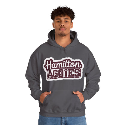 Adult Hoodie Sweatshirt \ Hamilton Aggies \ HAG2