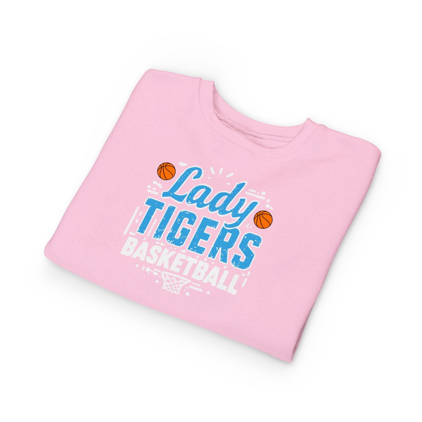Toddler Crewneck Sweatshirt \ Brilliant Tigers Basketball \ BTBKG1