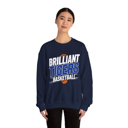 Adult Crewneck Sweatshirt \ Brilliant Tigers Basketball \ BTBK1