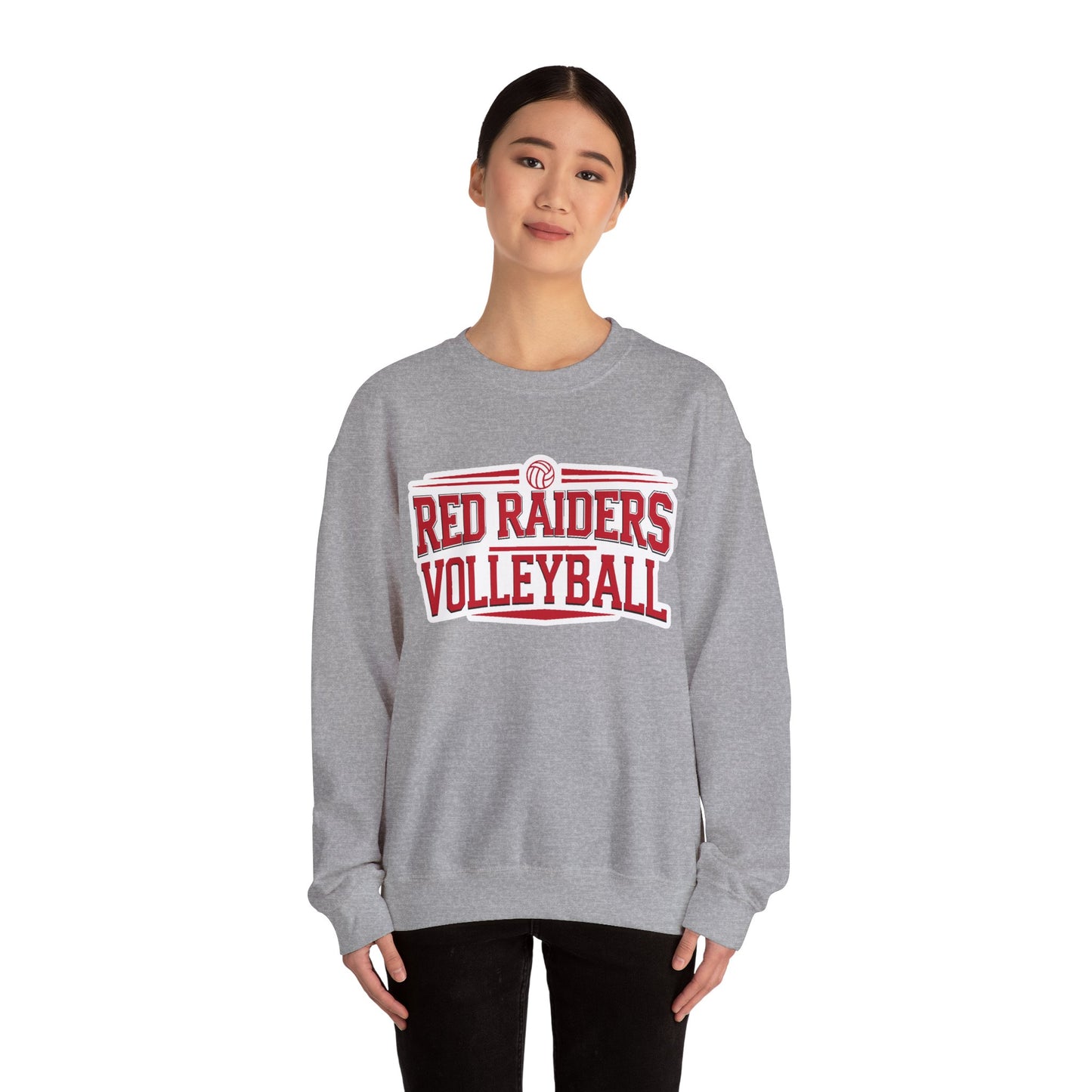 Adult Crewneck Sweatshirt \ Marion County Red Raiders Volleyball \ MCV2