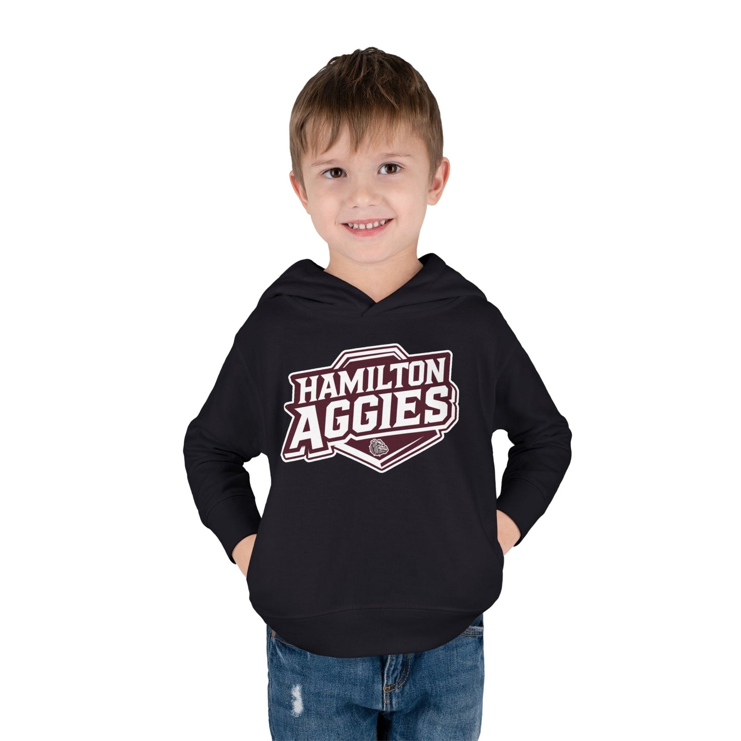 Toddler Hoodie Sweatshirt \ Hamilton Aggies \ HA1