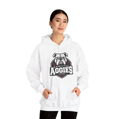 Adult Hoodie Sweatshirt \ Hamilton Aggies Football \ HAF2