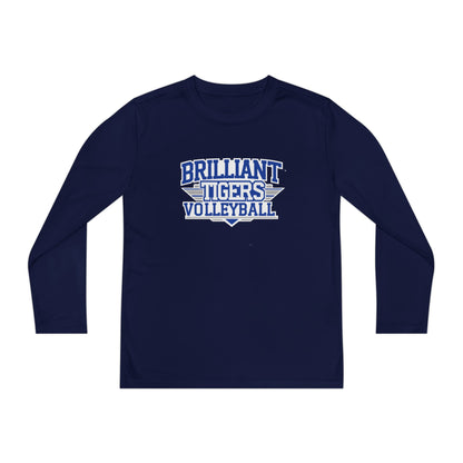 Youth Long Sleeve Tee \ Brilliant Tigers Volleyball \ BTV2