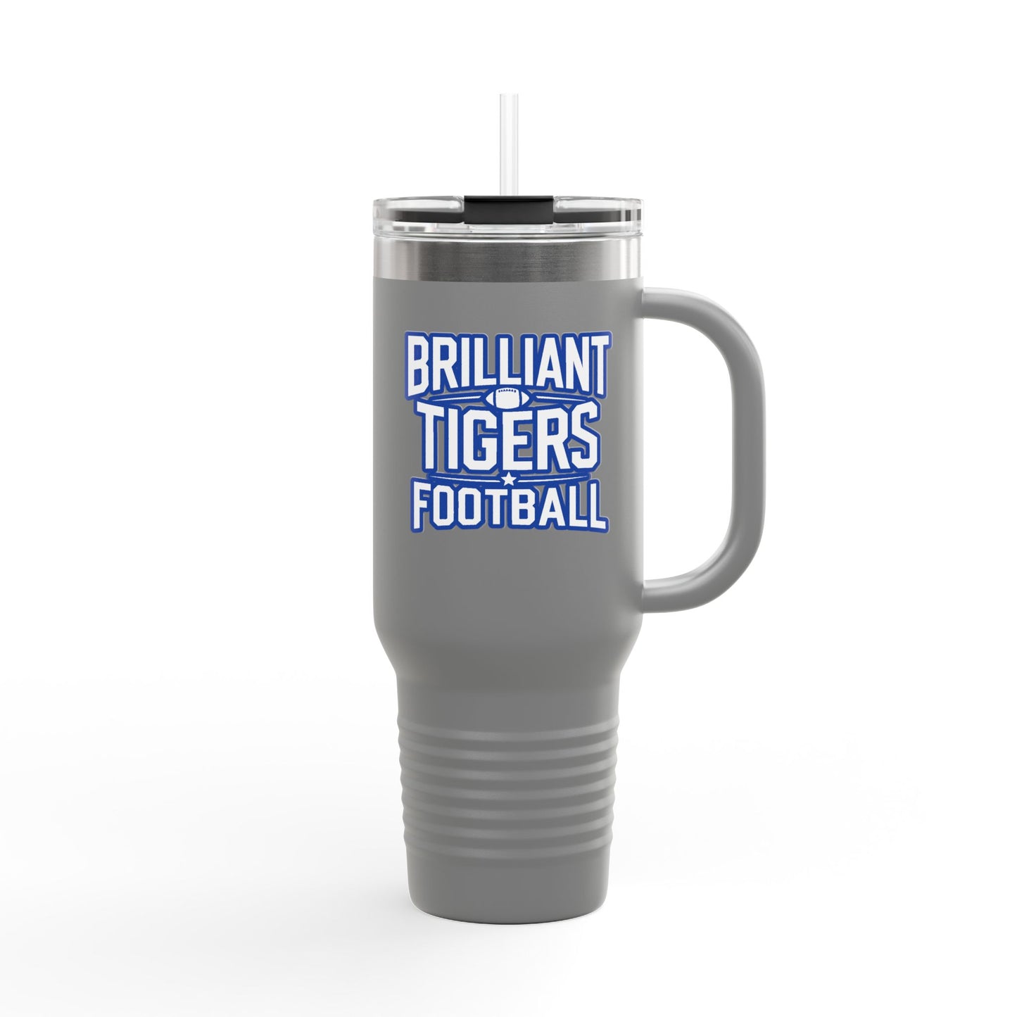 40oz Insulated Tumbler \ Brilliant Tigers Football \ BTF1