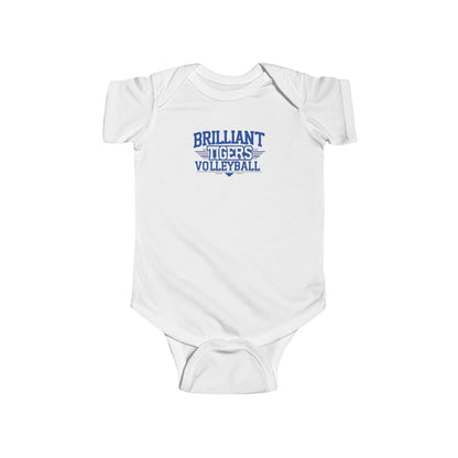 Short Sleeve Baby Bodysuit \ Brilliant Tigers Volleyball \ BTV2
