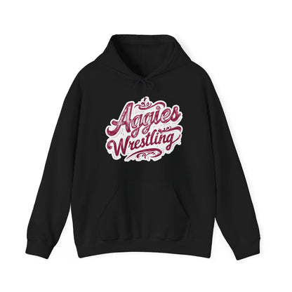 Adult Hoodie Sweatshirt \ Hamilton Aggies Wrestling \ HAWG2