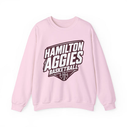 Adult Crewneck Sweatshirt \ Hamilton Aggies Basketball \ HABK2