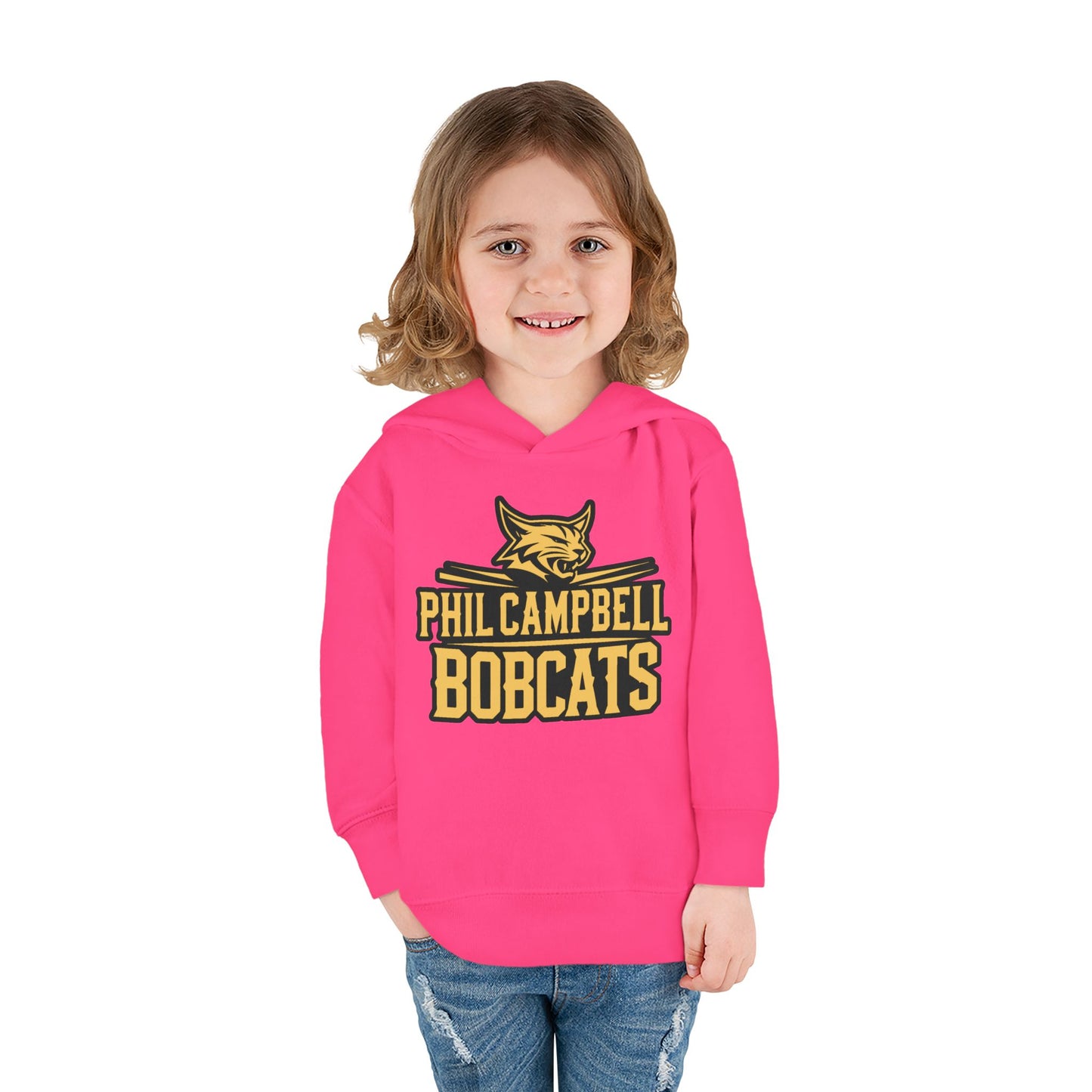 Toddler Hoodie Sweatshirt \ Phil Campbell Bobcats \ PCB2