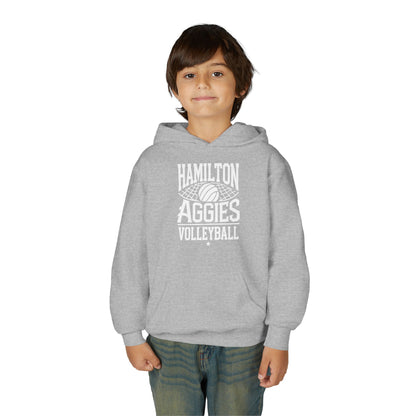 Youth Hoodie Sweatshirt \ Hamilton Aggies Volleyball \ HAV2