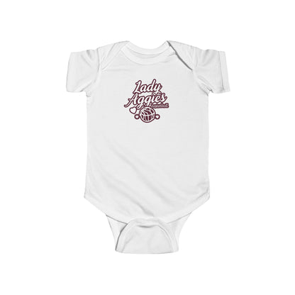 Short Sleeve Baby Bodysuit \ Hamilton Aggies Basketball \ HABBG2