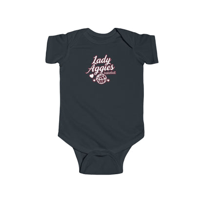 Short Sleeve Baby Bodysuit \ Hamilton Aggies Basketball \ HABKG2