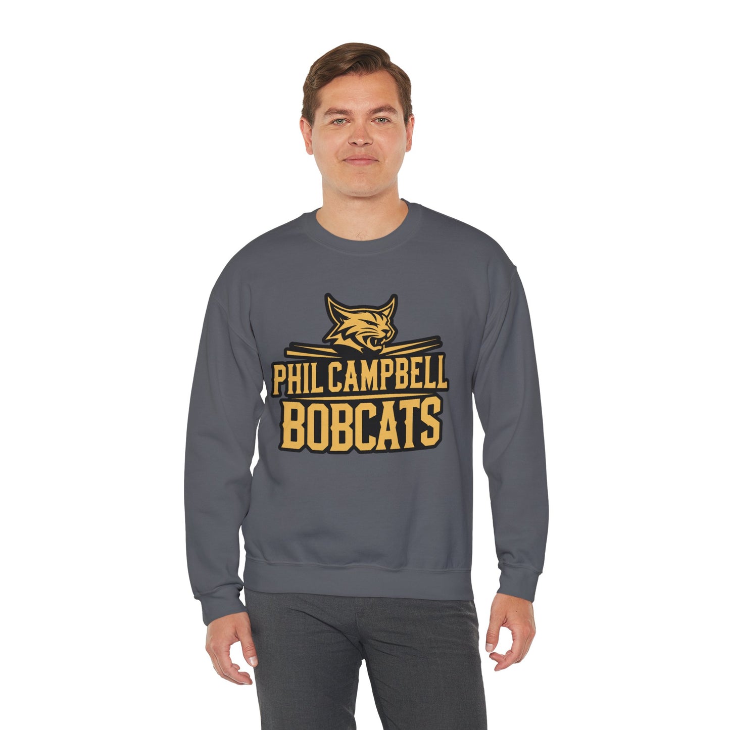 Adult Crewneck Sweatshirt \ Phil Campbell Bobcats \ PCB2