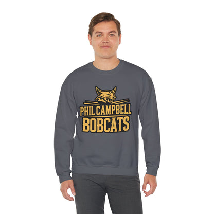 Adult Crewneck Sweatshirt \ Phil Campbell Bobcats \ PCB2