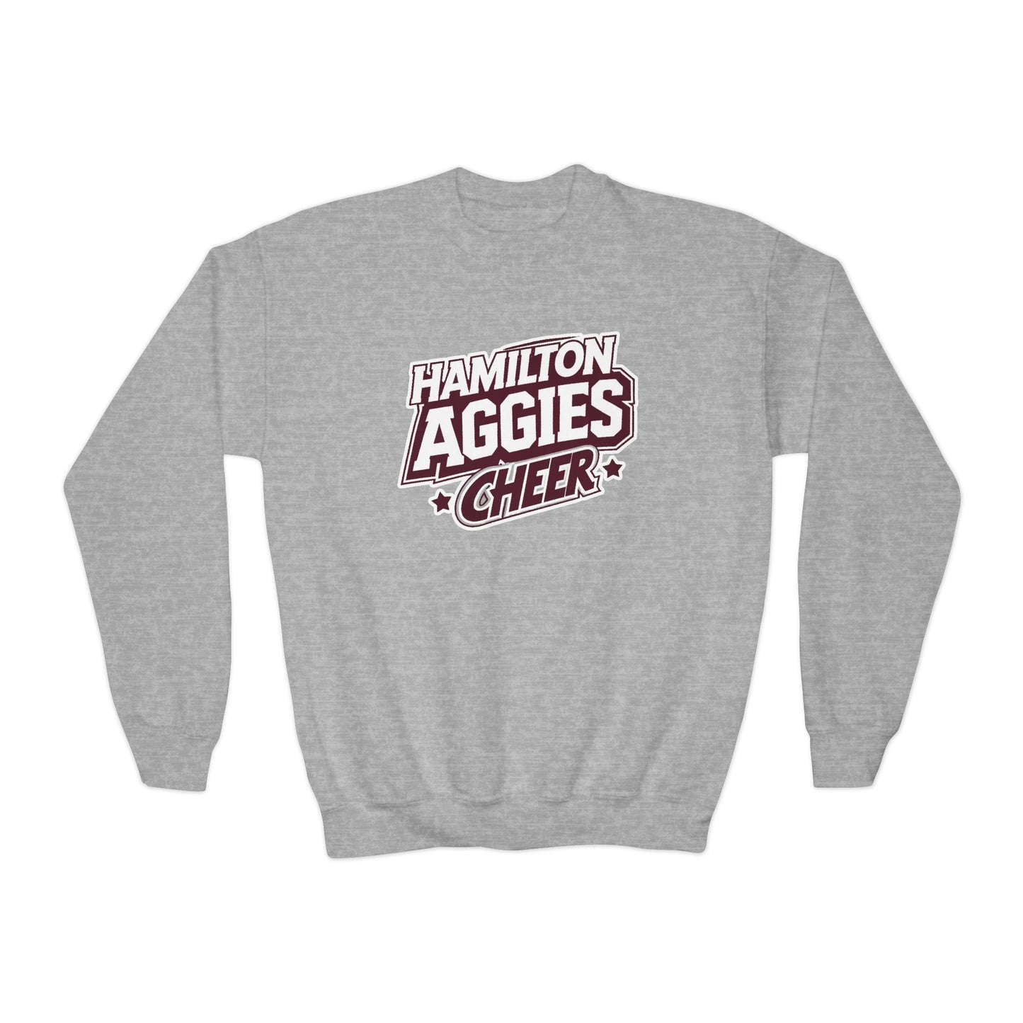 Youth Crewneck Sweatshirt \ Hamilton Aggies Cheer \ HAC1