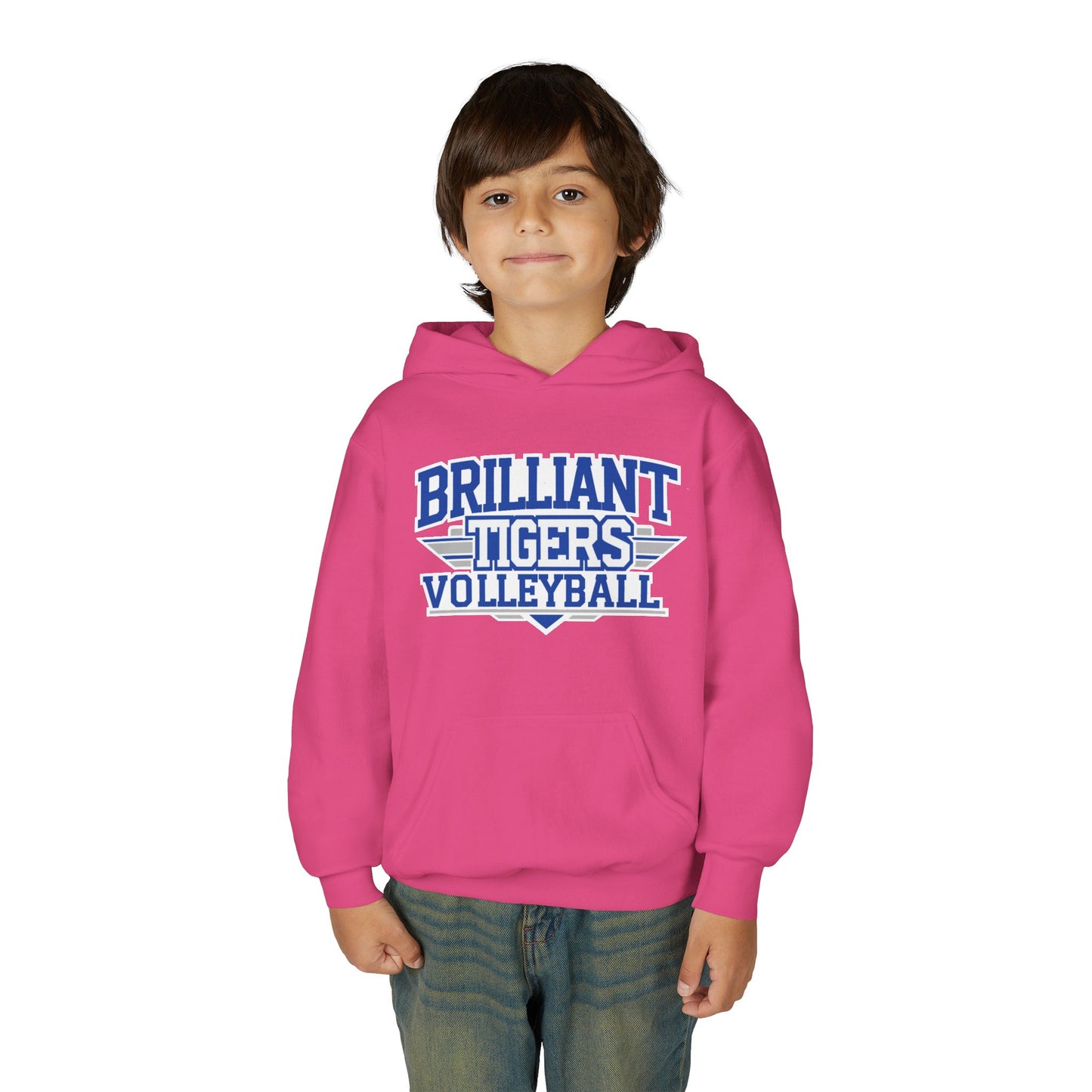 Youth Hoodie Sweatshirt \ Brilliant Tigers Volleyball \ BTV2