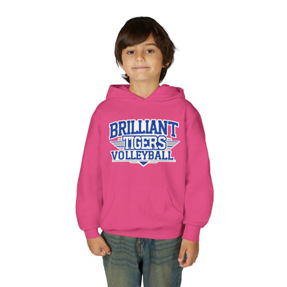 Youth Hoodie Sweatshirt \ Brilliant Tigers Volleyball \ BTV2