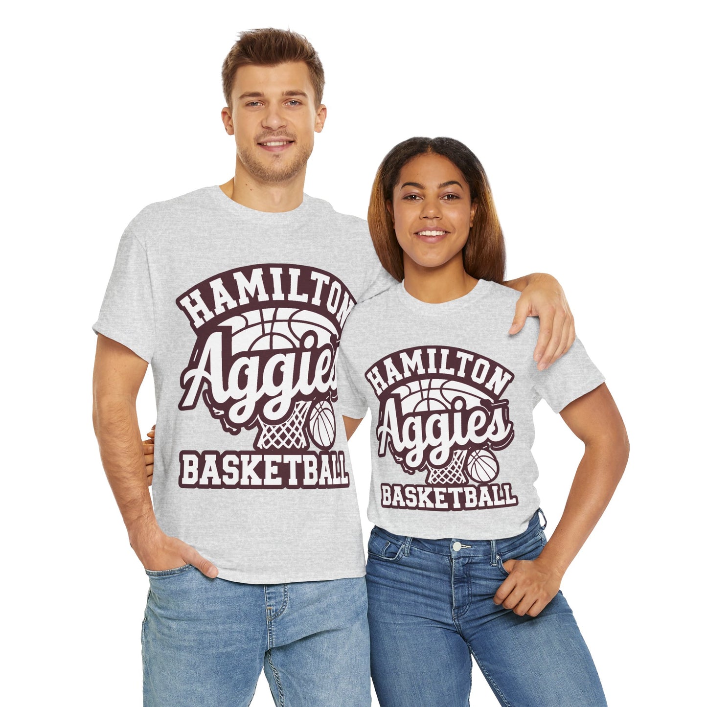 Adult Tee \ Hamilton Aggies Basketball \ HABBG1