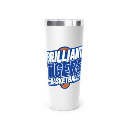 22oz Copper Insulated Tumbler \ Brilliant Tigers Basketball \ BTBK1