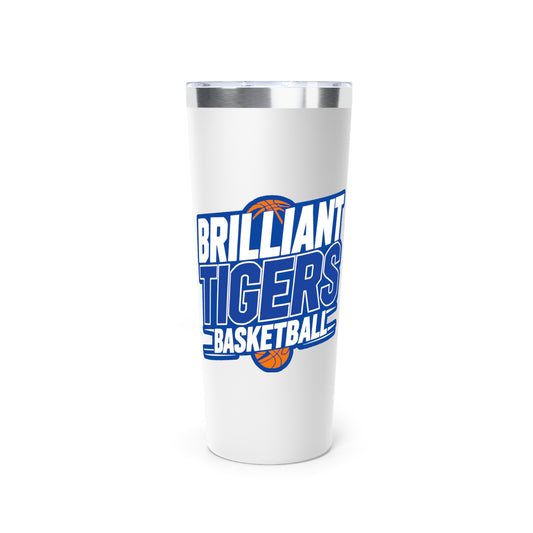 22oz Copper Insulated Tumbler \ Brilliant Tigers Basketball \ BTBK1