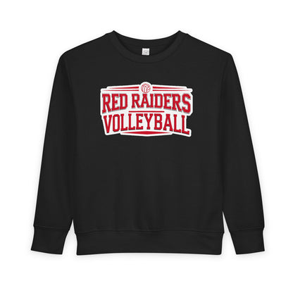 Toddler Crewneck Sweatshirt \ Marion County Red Raiders Volleyball \ MCV2
