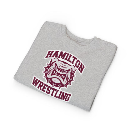 Toddler Crewneck Sweatshirt \ Hamilton Aggies Wrestling \ HAW2