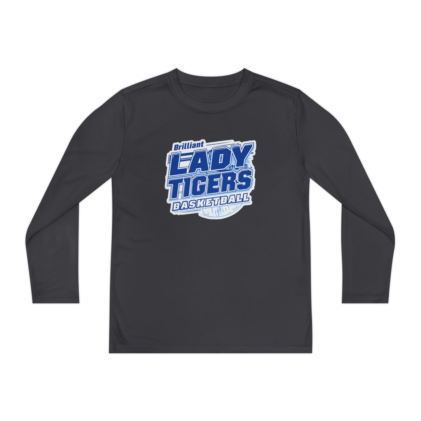 Youth Long Sleeve Tee \ Brilliant Tigers Basketball \ BTBKG2