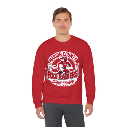 Adult Crewneck Sweatshirt \ Marion County Red Raiders Cross-Country \ MCCC2