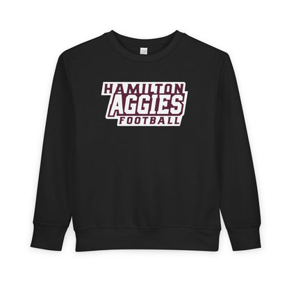 Toddler Crewneck Sweatshirt \ Hamilton Aggies Football \ HAF1
