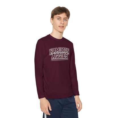 Youth Long Sleeve Tee \ Hamilton Aggies \ HA2
