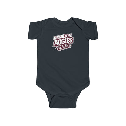Short Sleeve Baby Bodysuit \ Hamilton Aggies Cheer \ HAC1