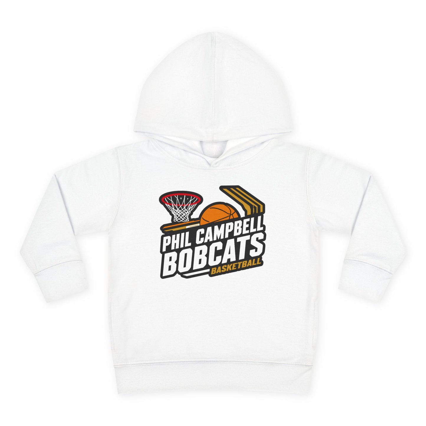 Toddler Hoodie Sweatshirt \ Phil Campbell Bobcats Basketball \ PCBBK1