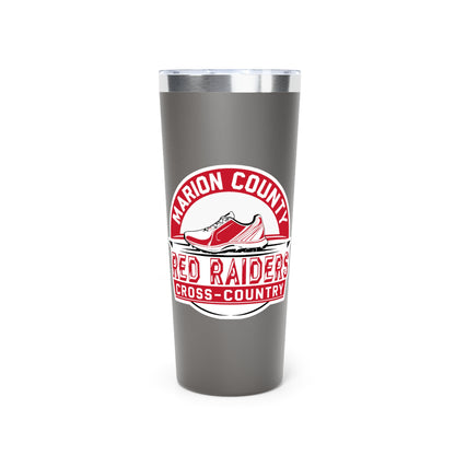22oz Copper Insulated Tumbler \ Marion County Red Raiders Cross-Country \ MCCC1