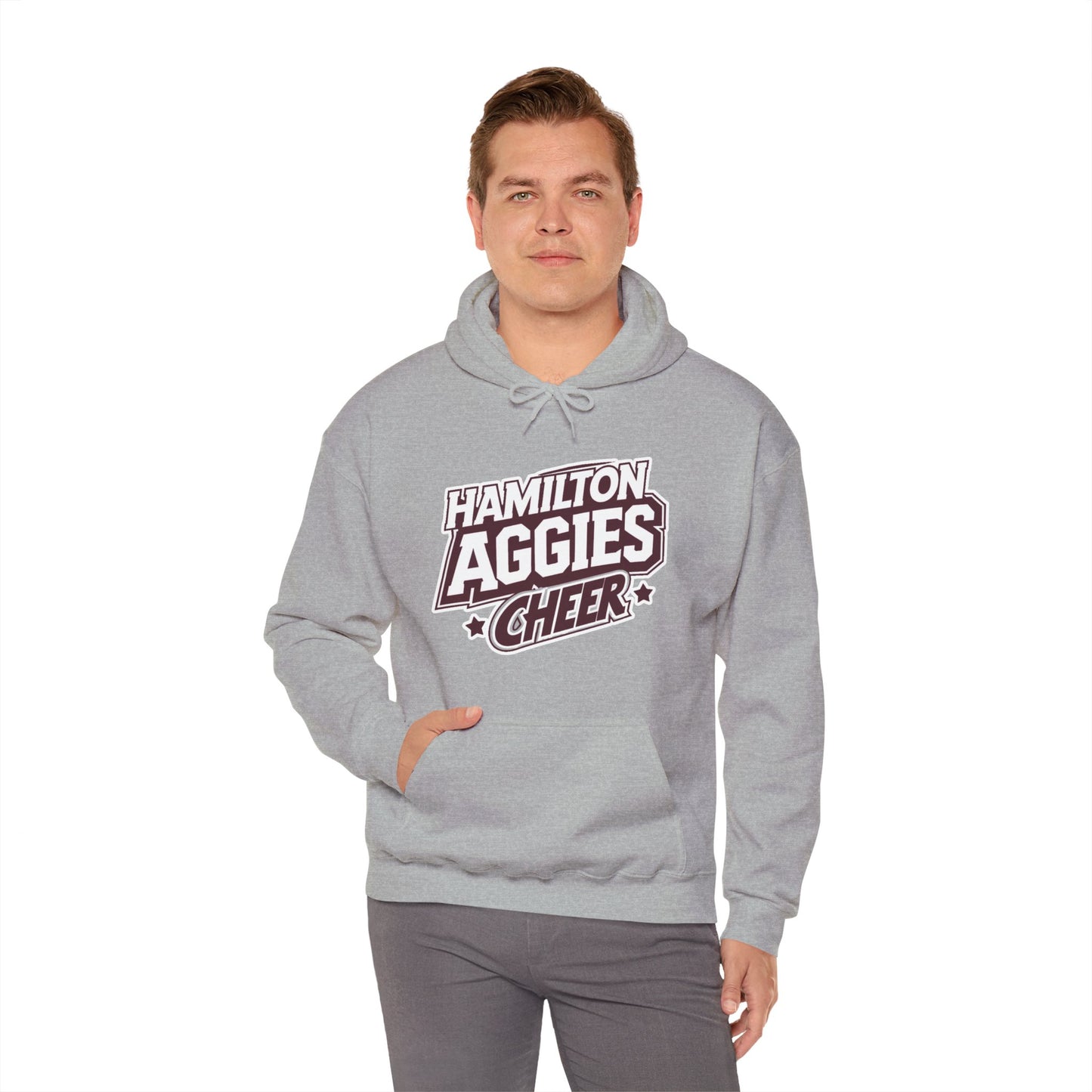 Adult Hoodie Sweatshirt \ Hamilton Aggies Cheer \ HAC1