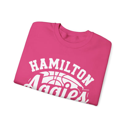Adult Crewneck Sweatshirt \ Hamilton Aggies Basketball \ HABBG1