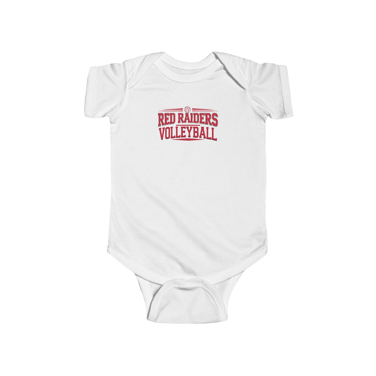 Short Sleeve Baby Bodysuit \ Marion County Red Raiders Volleyball \ MCV2