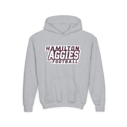 Youth Hoodie Sweatshirt \ Hamilton Aggies Football \ HAF1