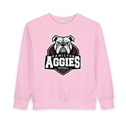 Toddler Crewneck Sweatshirt \ Hamilton Aggies Football \ HAF2