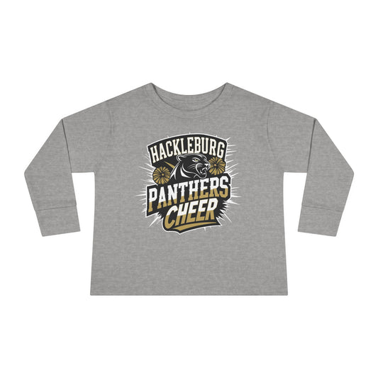 Toddler Long Sleeve Tee \ Hackleburg Panthers Cheer \ HPC1