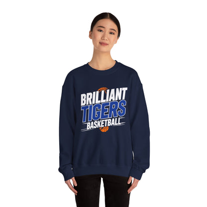 Adult Crewneck Sweatshirt \ Brilliant Tigers Basketball \ BTBK1