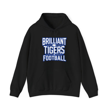 Adult Hoodie Sweatshirt \ Brilliant Tigers Football \ BTF1