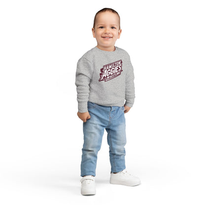 Toddler Crewneck Sweatshirt \ Hamilton Aggies Wrestling \ HAW1