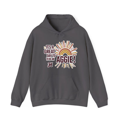 Adult Hoodie Sweatshirt \ It's a Great Day to be an Aggie! \ GDA1