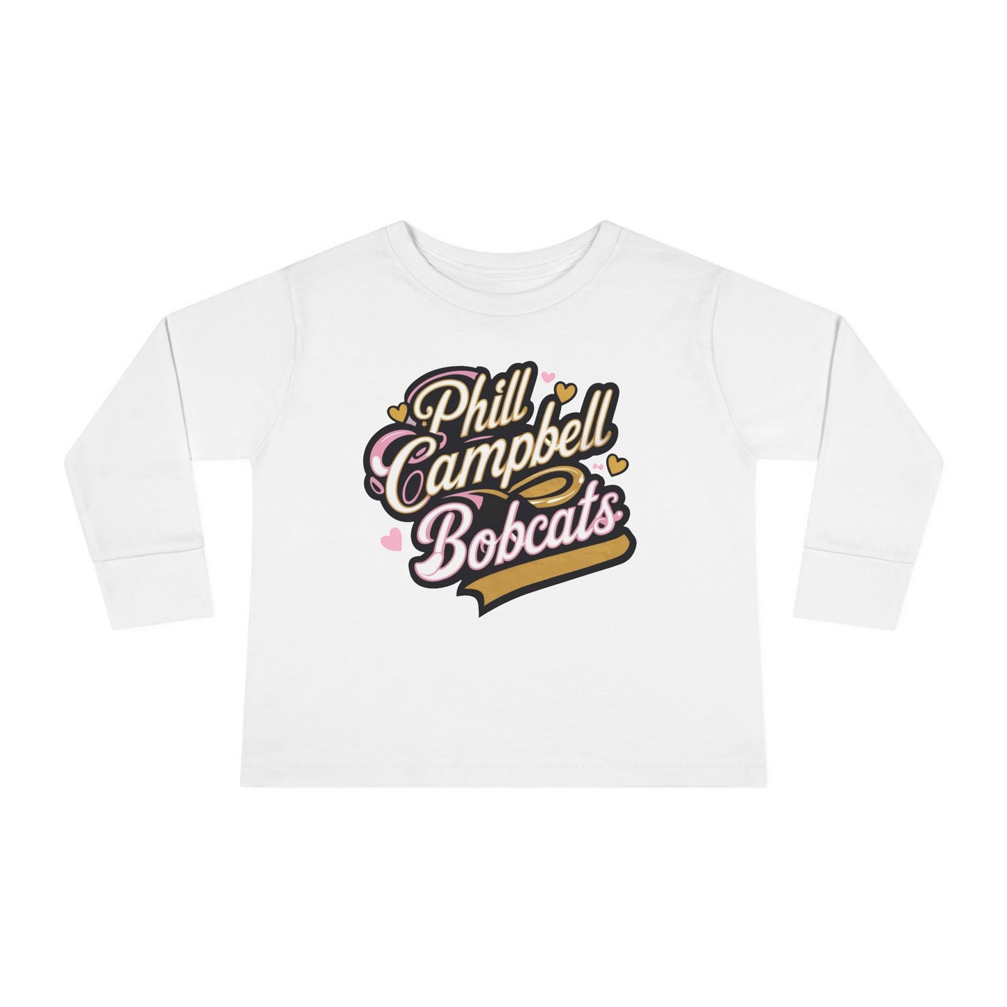 Toddler Long Sleeve Tee \ Phill Campbell Bobcats \ PCBG1