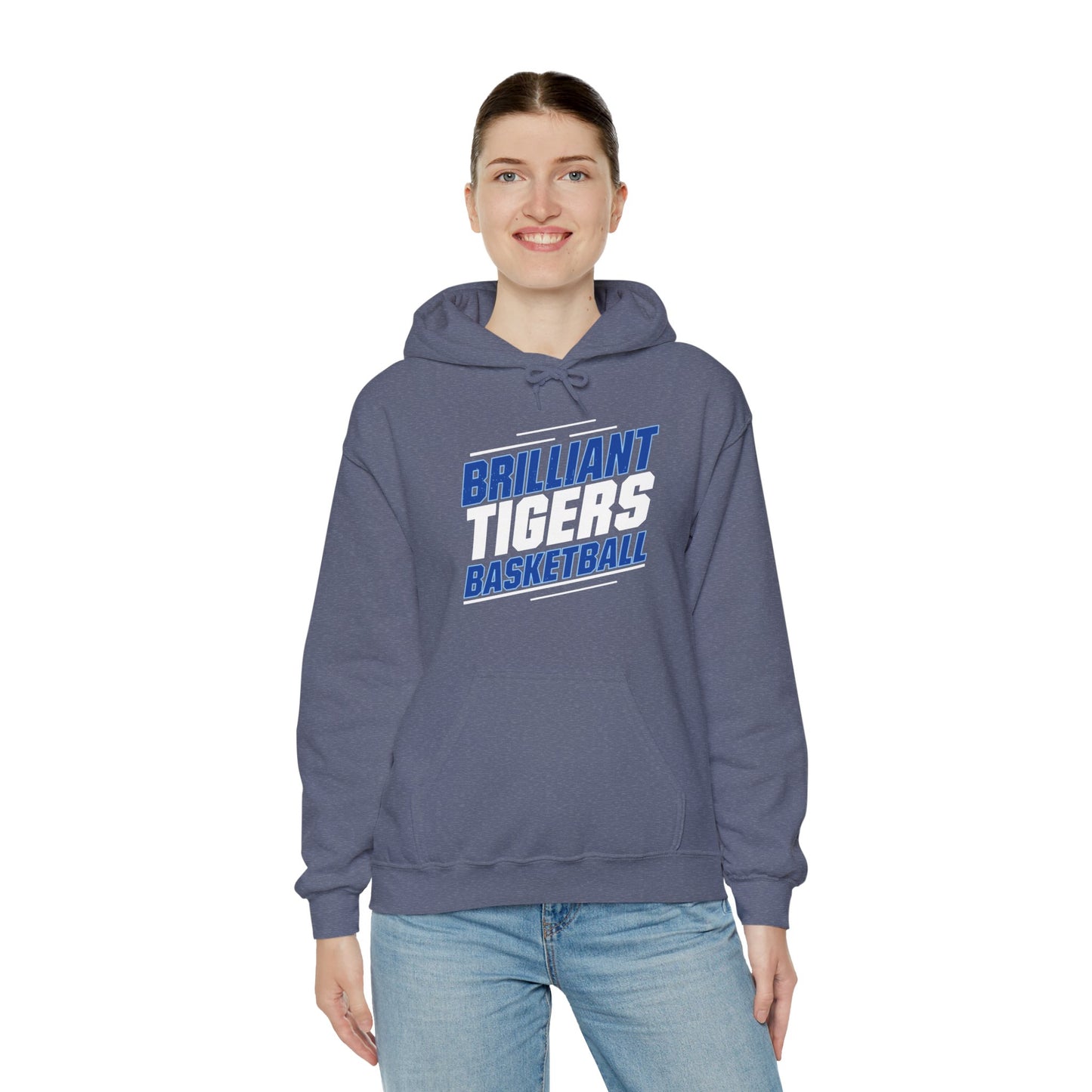 Adult Hoodie Sweatshirt \ Brilliant Tigers Basketball \ BTBK2