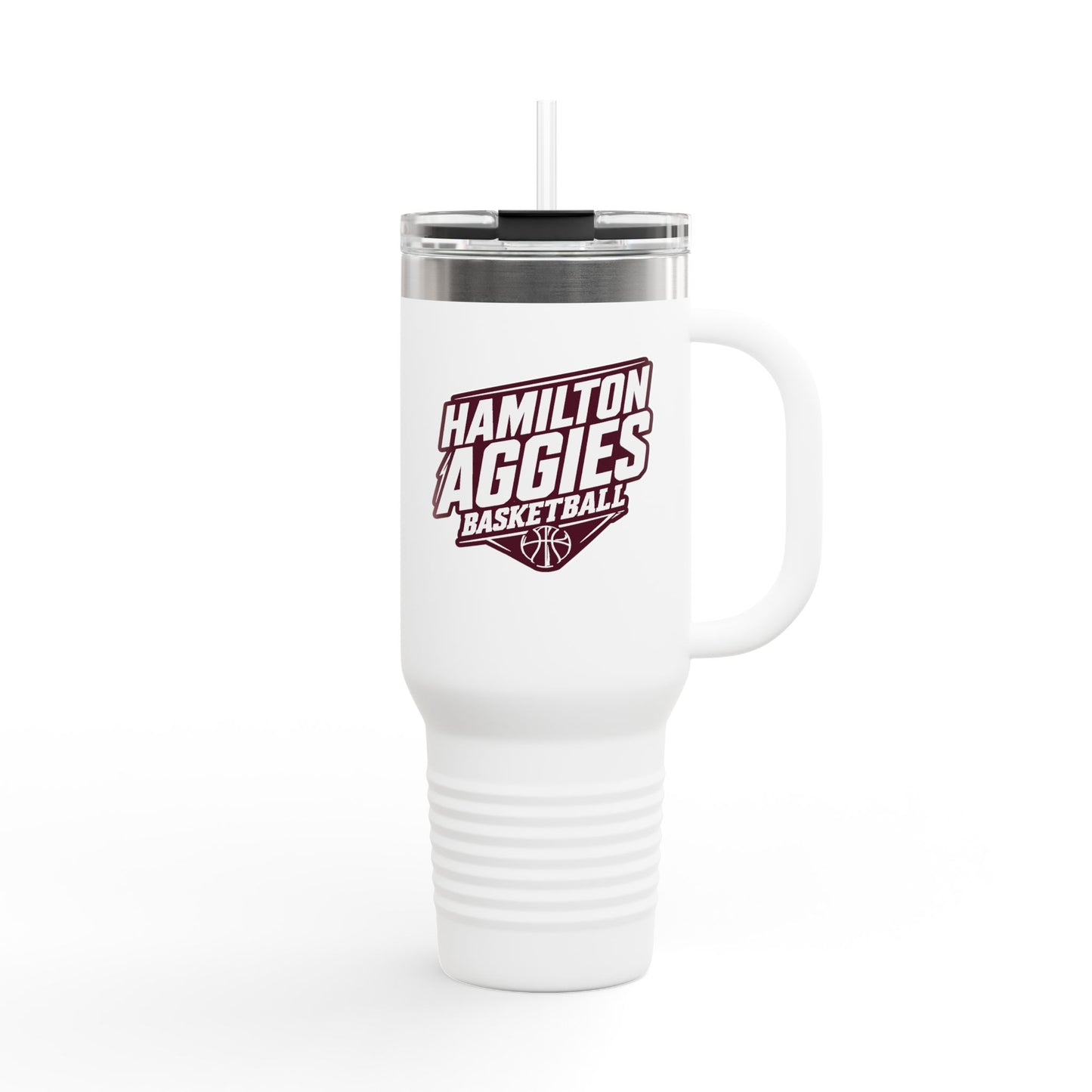 40oz Insulated Tumbler \ Hamilton Aggies Basketball \ HABB2
