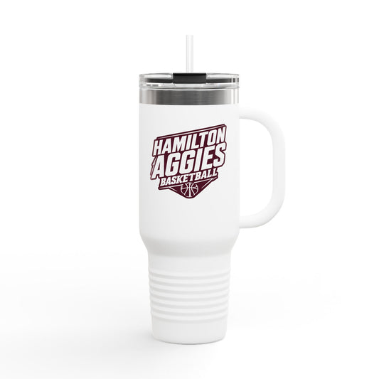 40oz Insulated Tumbler \ Hamilton Aggies Basketball \ HABB2