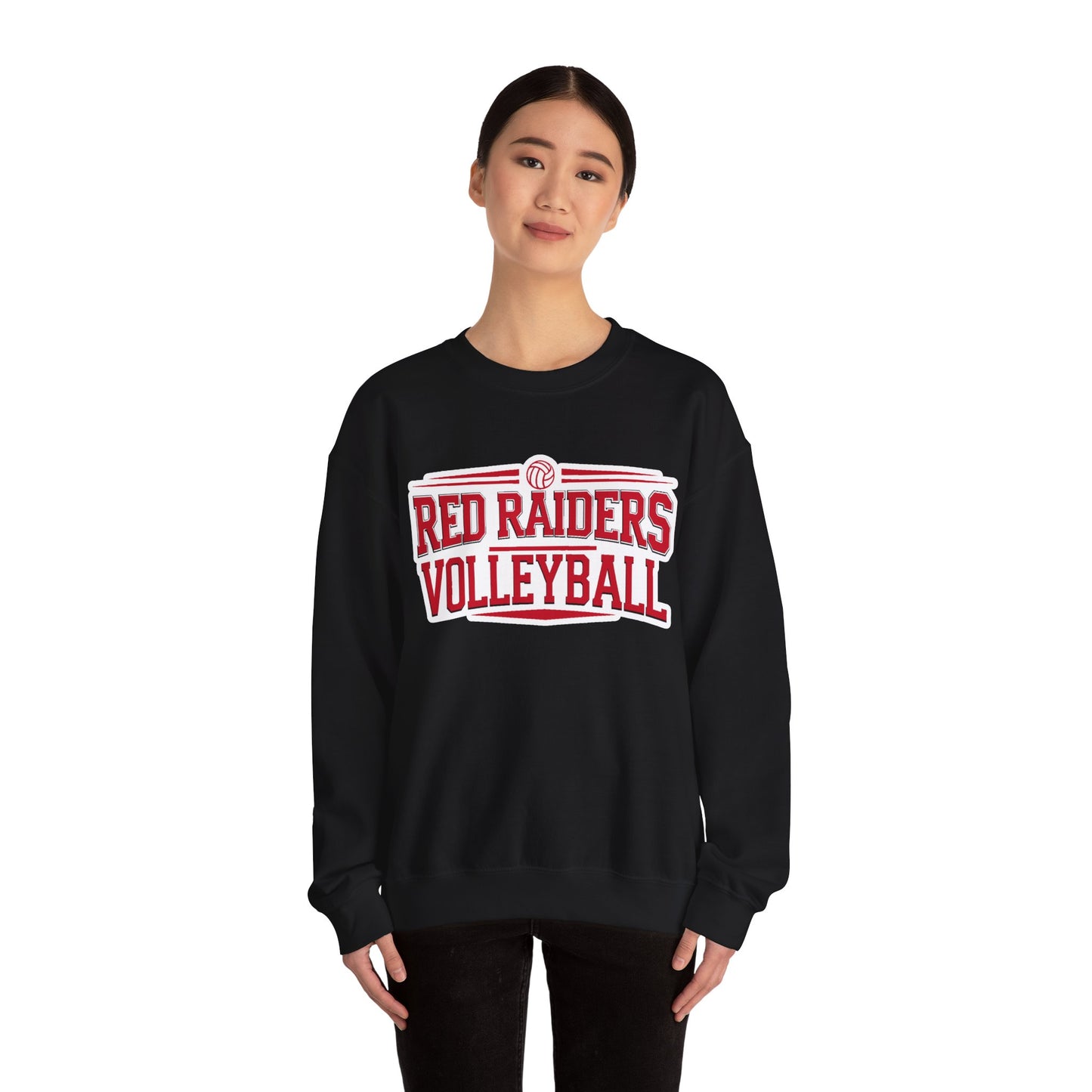 Adult Crewneck Sweatshirt \ Marion County Red Raiders Volleyball \ MCV2