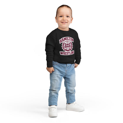 Toddler Crewneck Sweatshirt \ Hamilton Aggies Wrestling \ HAW2