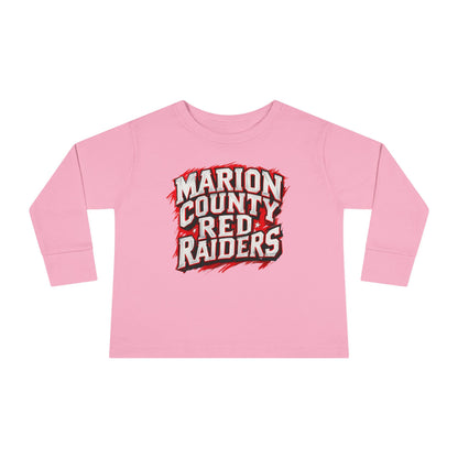Toddler Long Sleeve Tee \ Marion County Red Raiders \ MC1