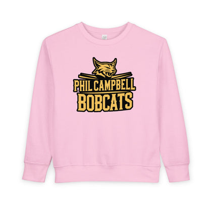 Toddler Crewneck Sweatshirt \ Phil Campbell Bobcats \ PCB2